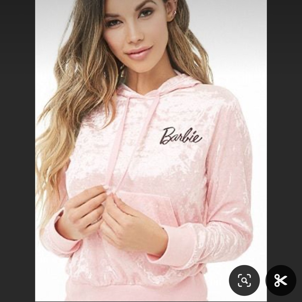 Barbie Crushed Velvet Hoodie